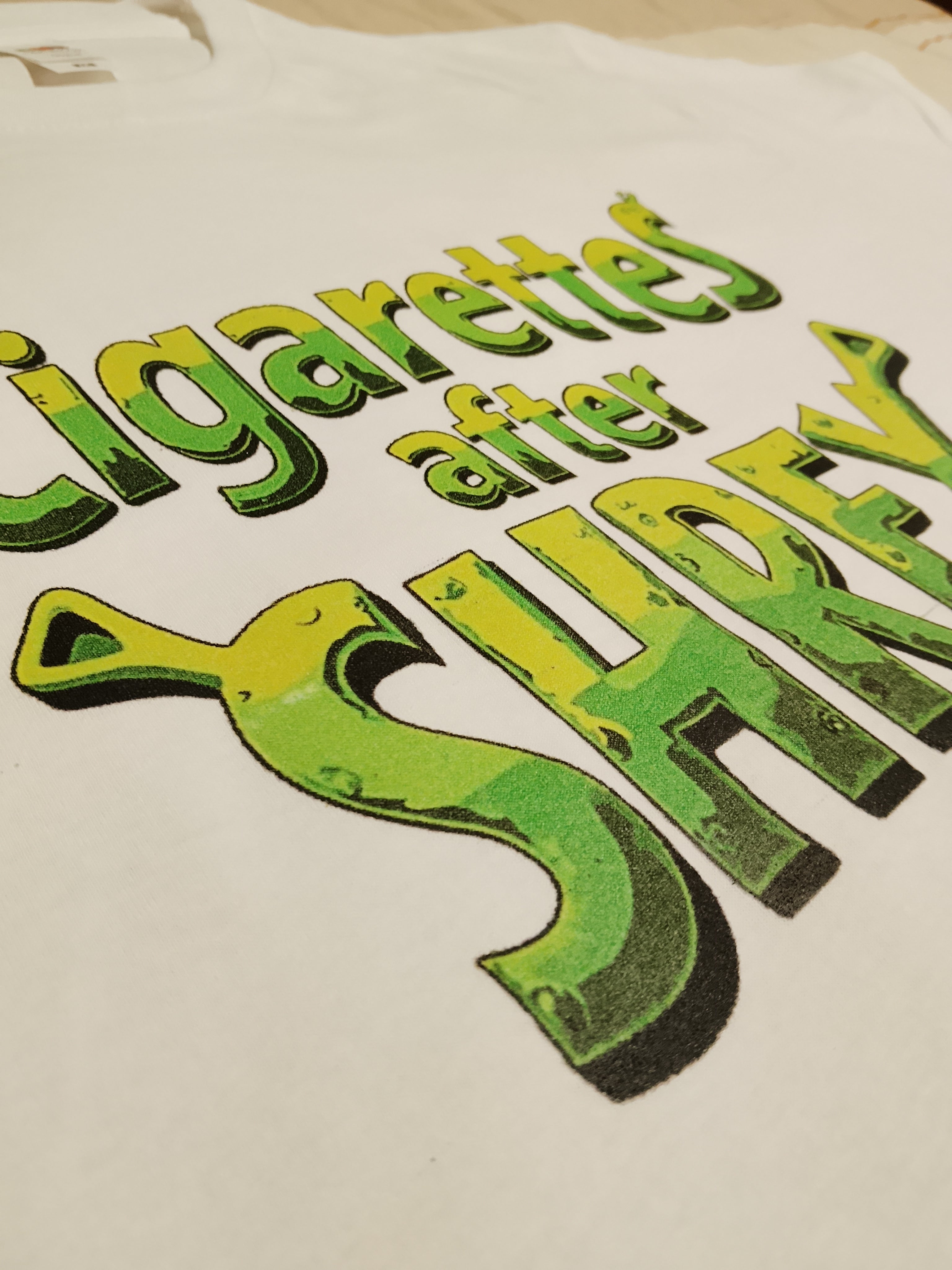 Tshirt Fruit of the loom Cigarettes After Shrek