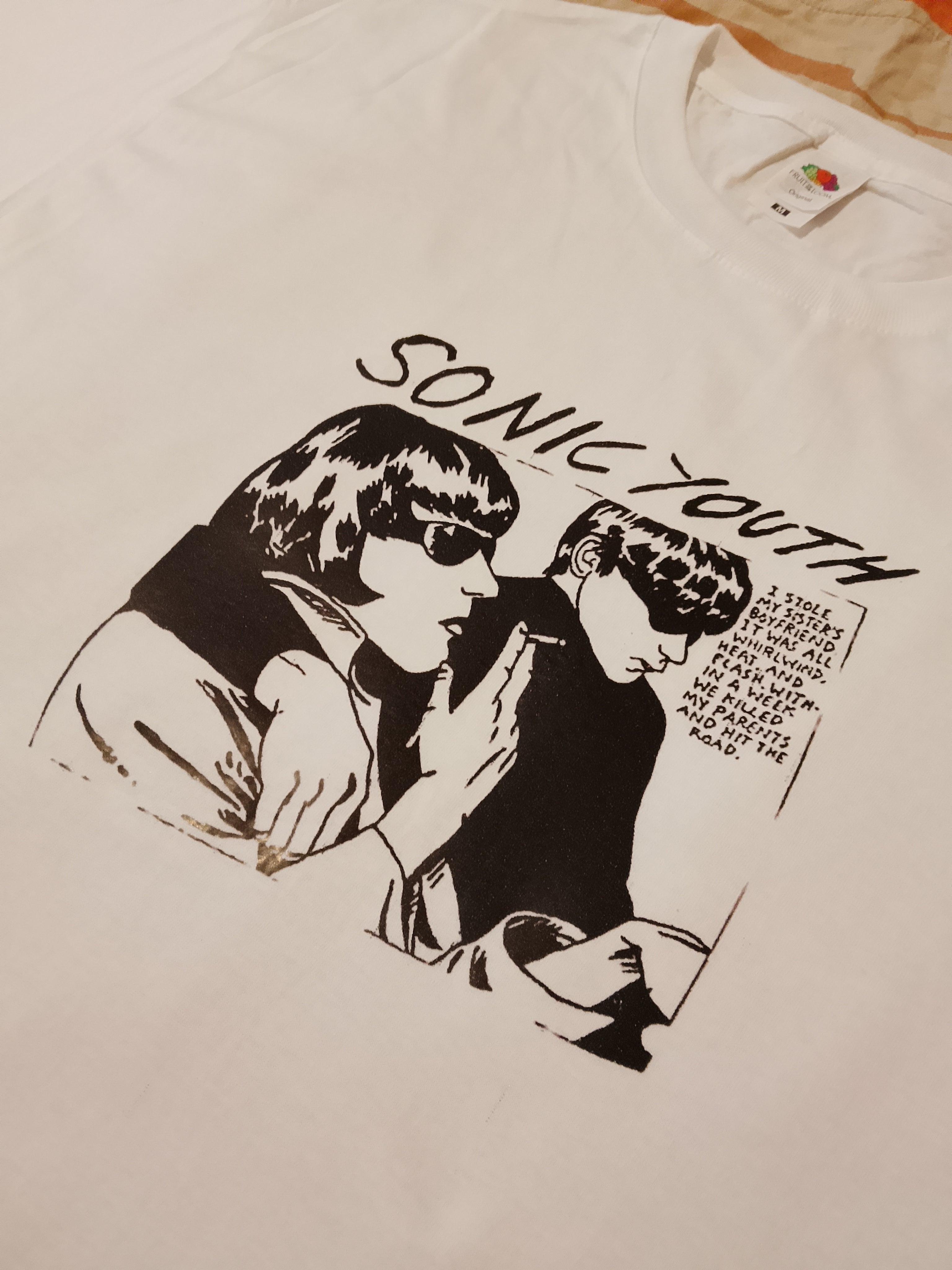 Tshirt fruit of the loom Sonic Youth