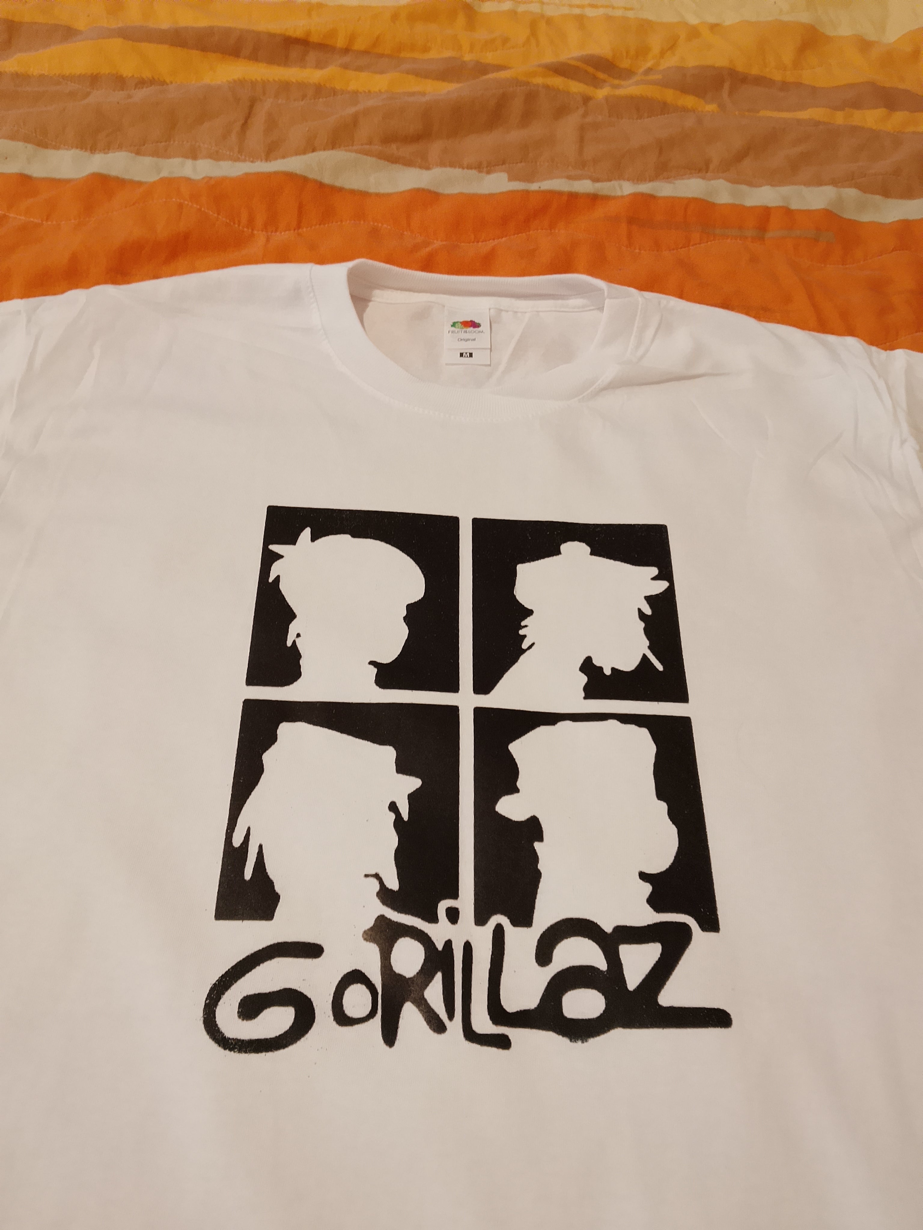Tshirt fruit of the loom con stampa Gorillaz