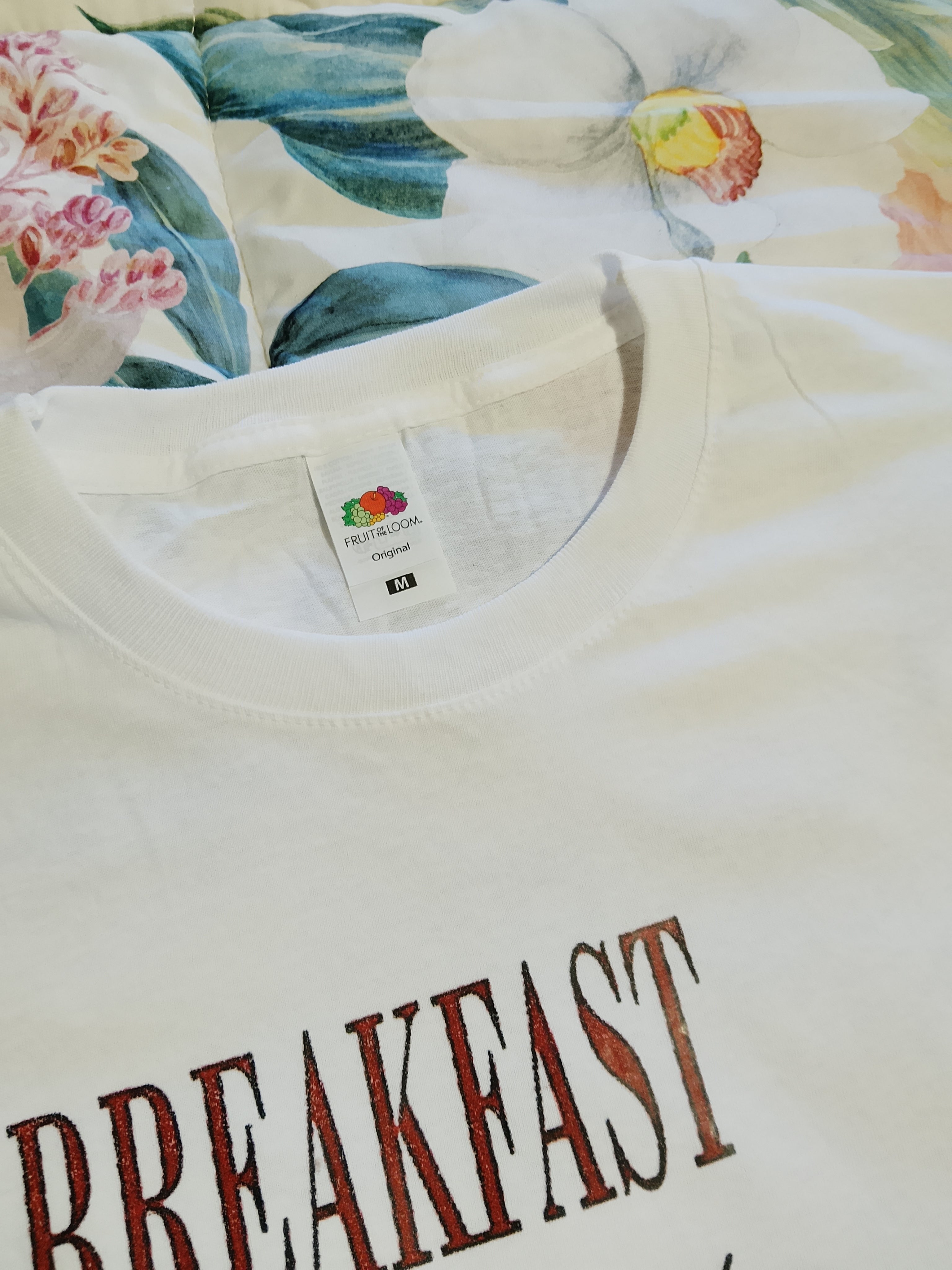 Tshirt fruit of the loom taglia M con originale stampa in DTF Breakfast Champions