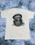 T-shirt cotone unisex con bocche b/n e rosario