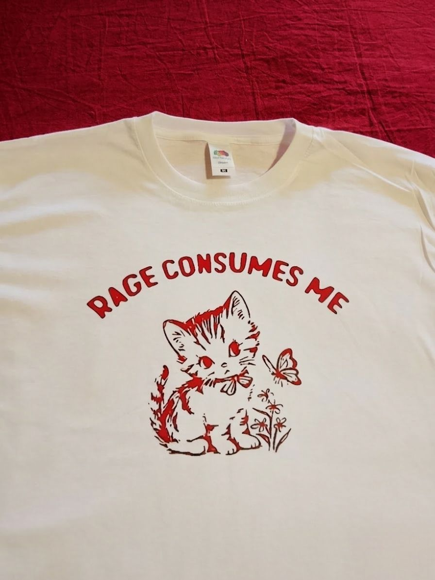 Maglia fruit of the loom Rage consumes me