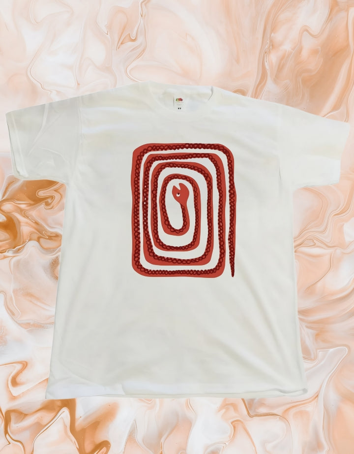 T-shirt cotone fantasia Snake vintage game