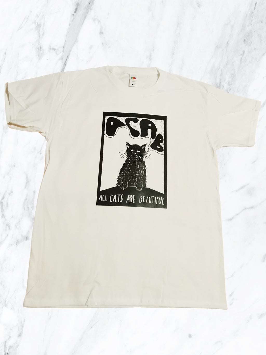 T-shirt unisex cotone a tema Acab (All Cats Are Beautiful)